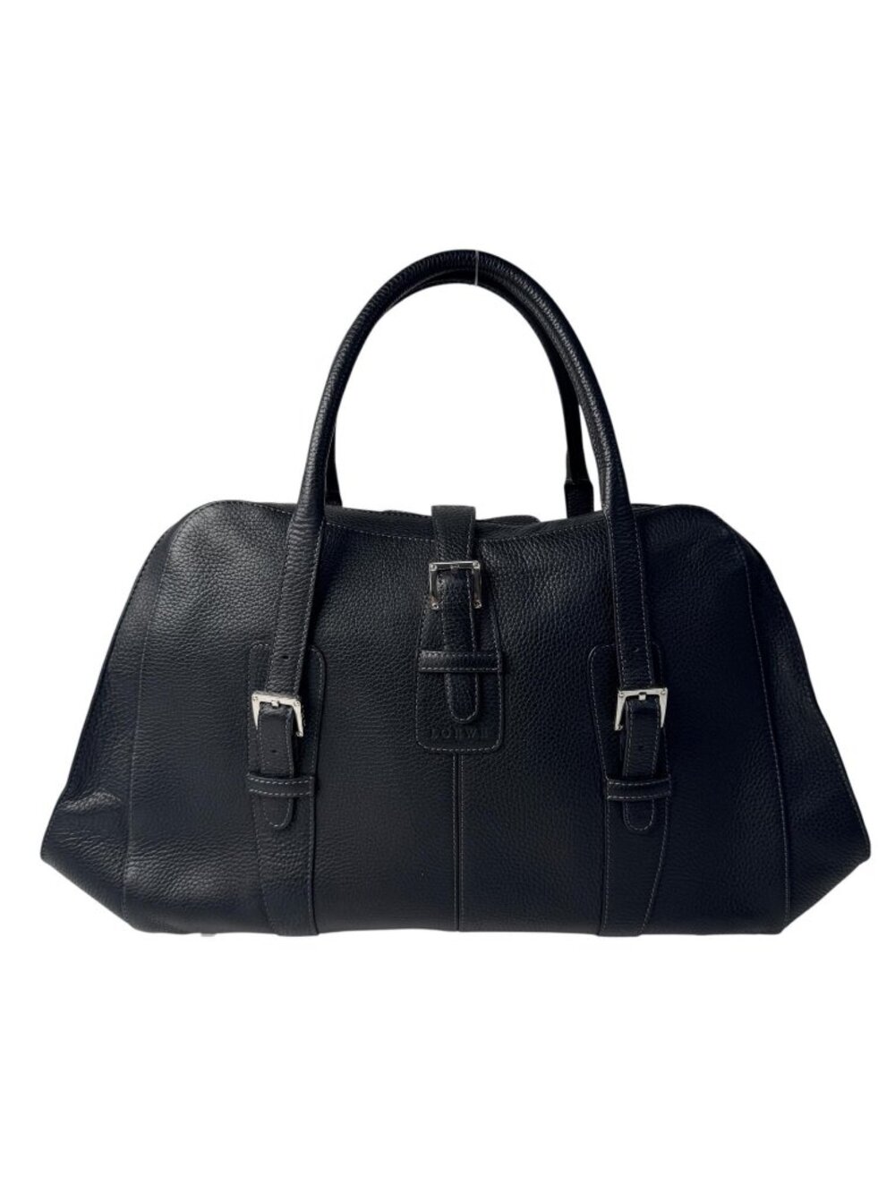 Loewe Senda Large Handbag Leather Black